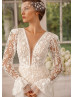 Ivory Beaded Lace Tulle Luxury Wedding Dress Ivory Beaded Lace Tulle Luxury Wedding Dress